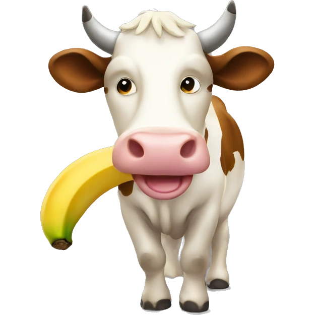 cow  bananan emoji