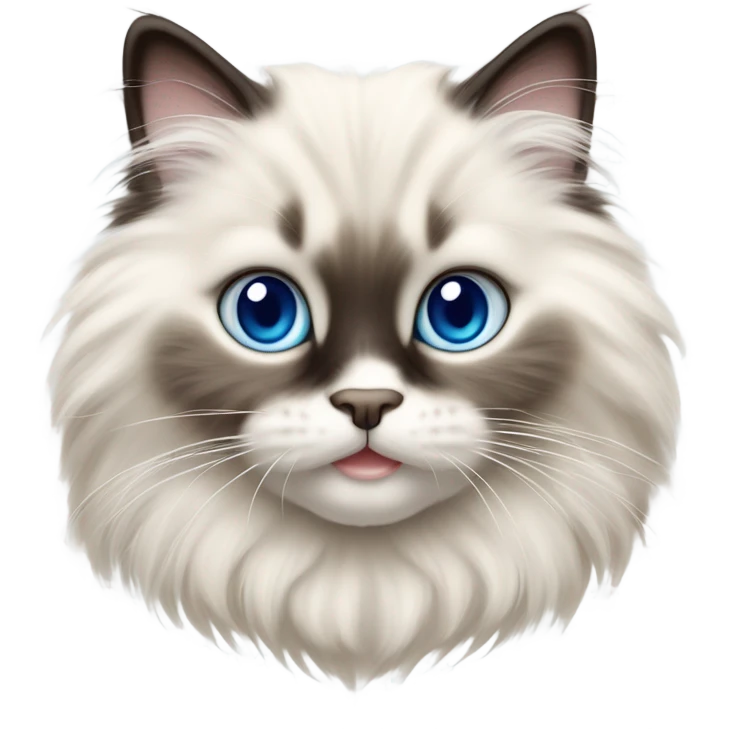 cute ragdoll kitten emoji