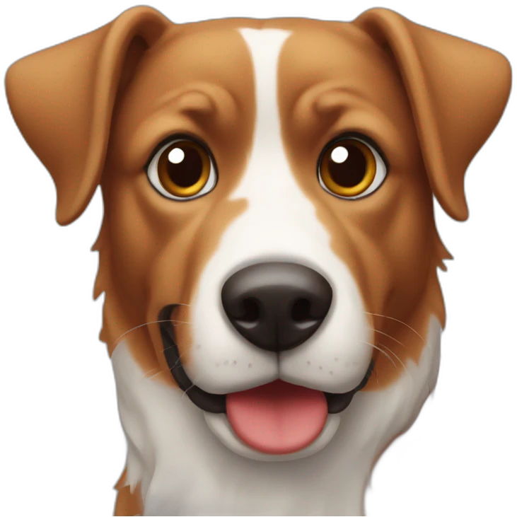 Red nose chien emoji