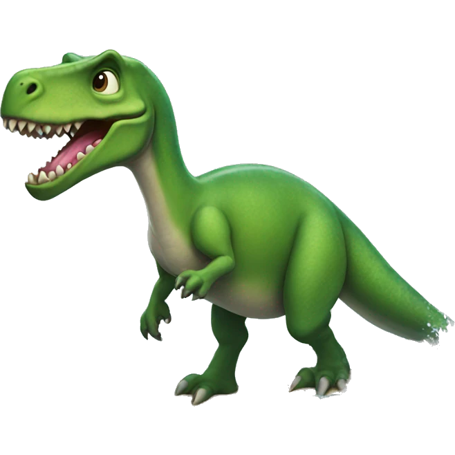 surfing dinosaur emoji