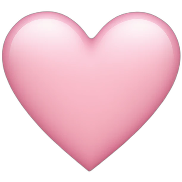 light pink heart emoji