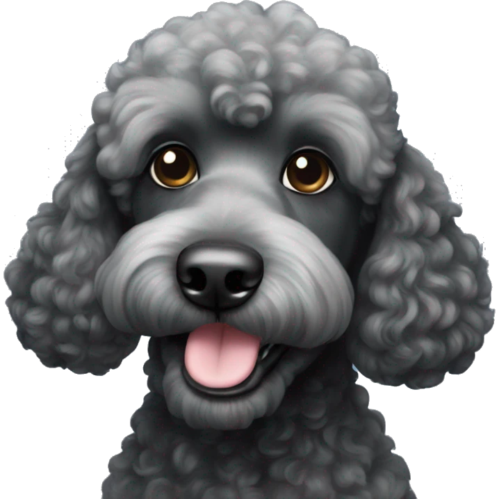 Black poodle emoji