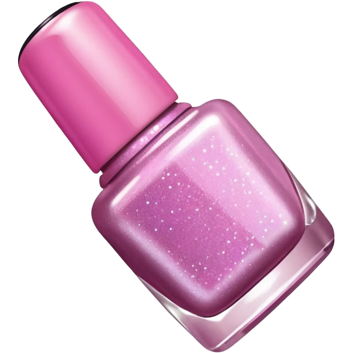 Pink glitter nail polish emoji