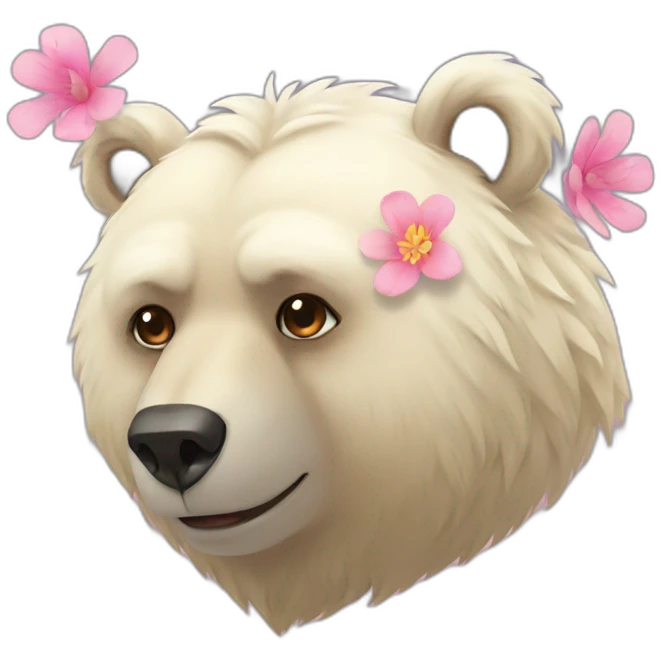 bear 花 emoji