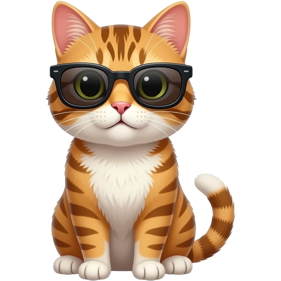 Cat wearing sunglasses emoji