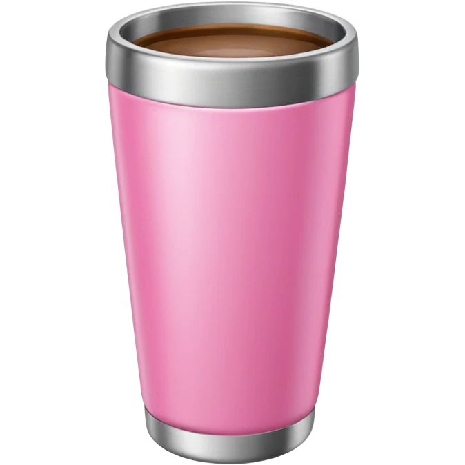 Pink tumbler cup emoji