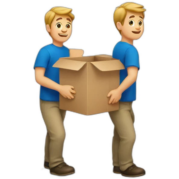 Finnish guy carries a box emoji