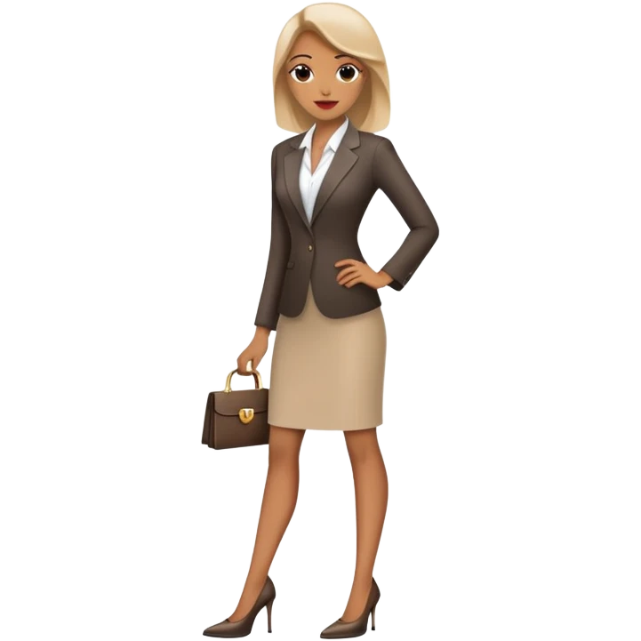 Business woman with heels emoji