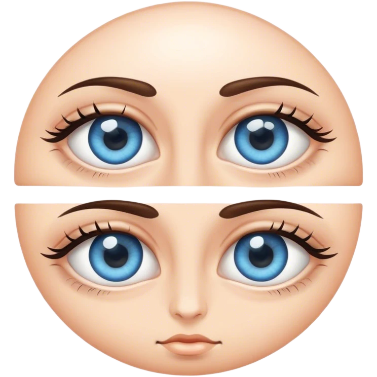 Eyes with world in them  emoji
