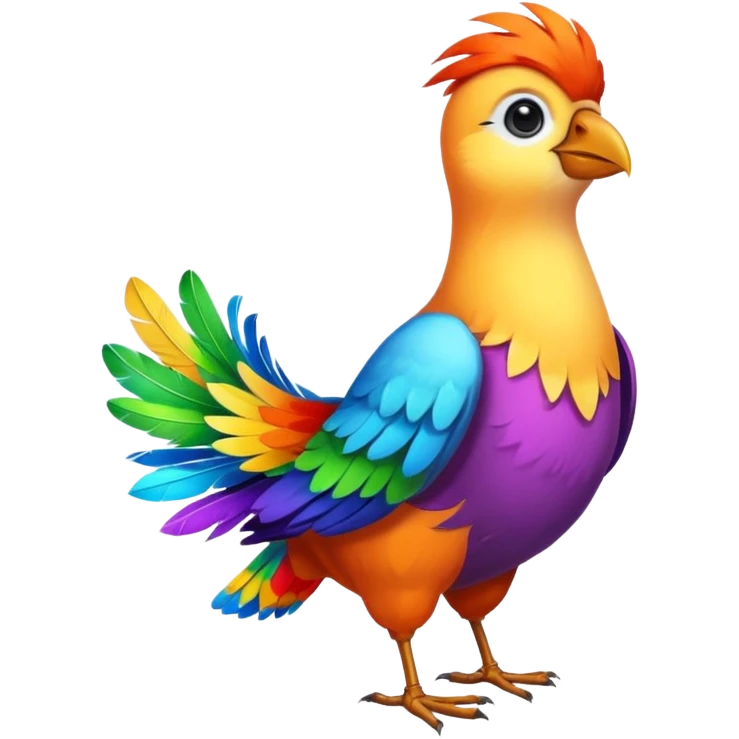 artist bird full body emoji