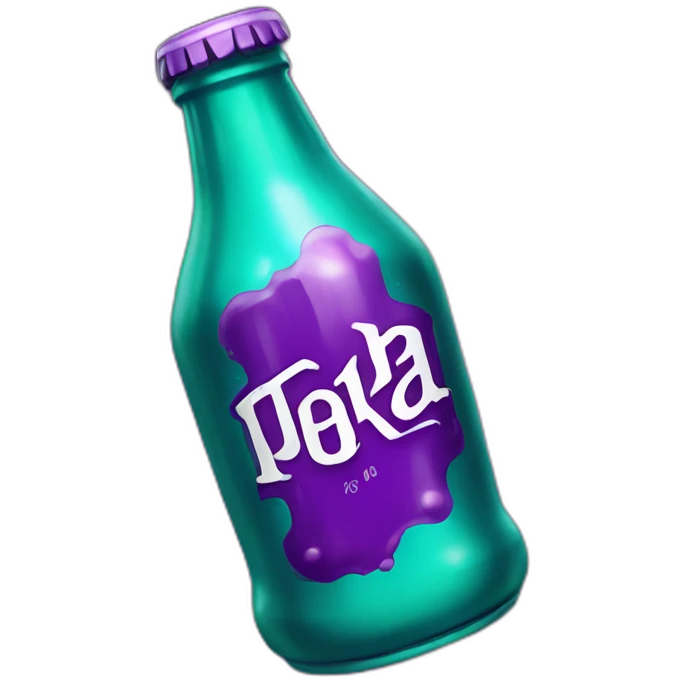 purple and teal nuka cola quantum emoji