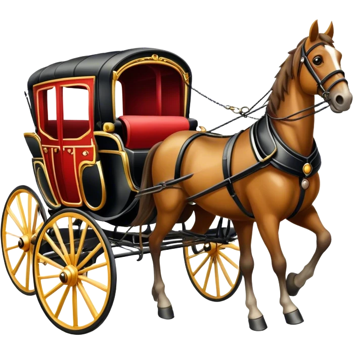 Horse and buggy emoji