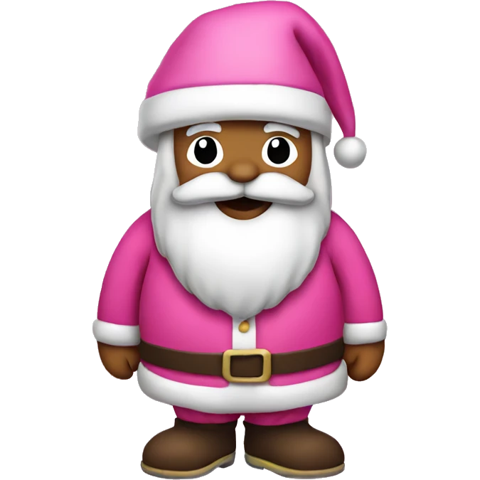 Santa Claus in pink  emoji