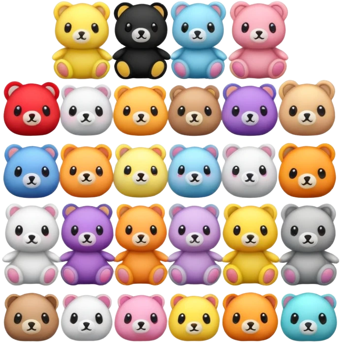 Beautiful plush toys emoji