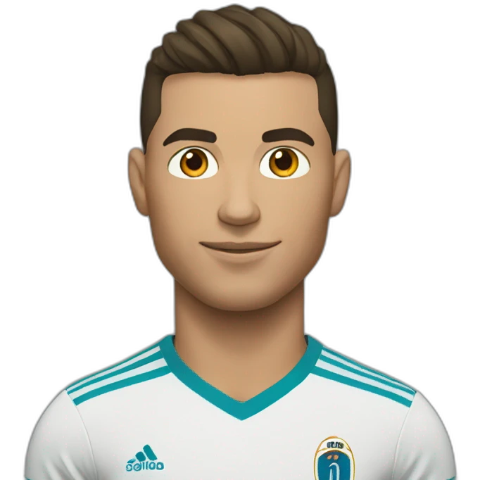 Ronaldo avec un pouce bleu emoji