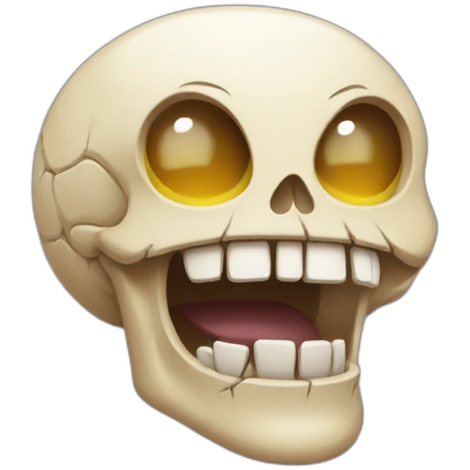skull emoji but also laughing and crying emoji