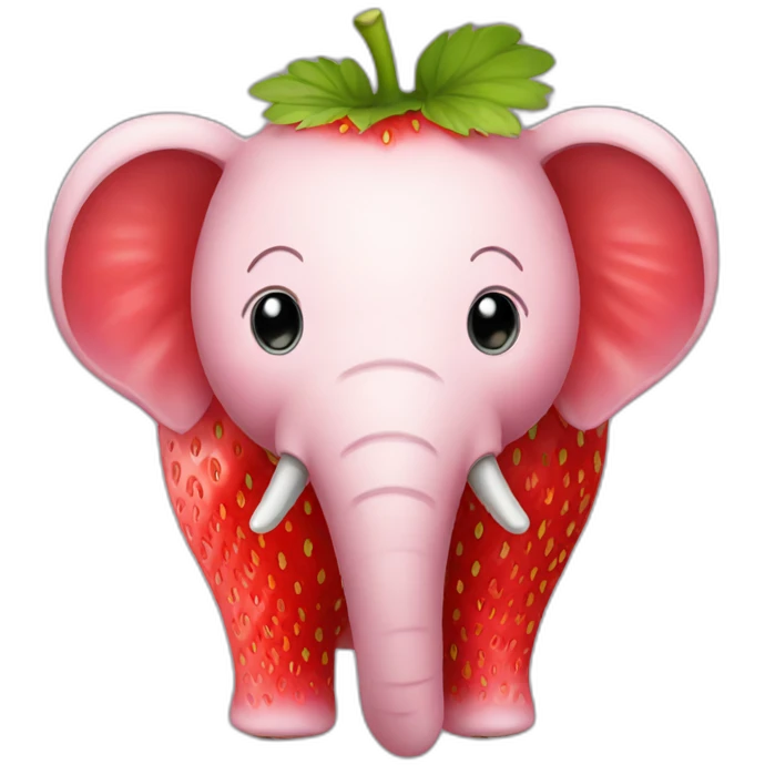 Strawberry Elephant emoji