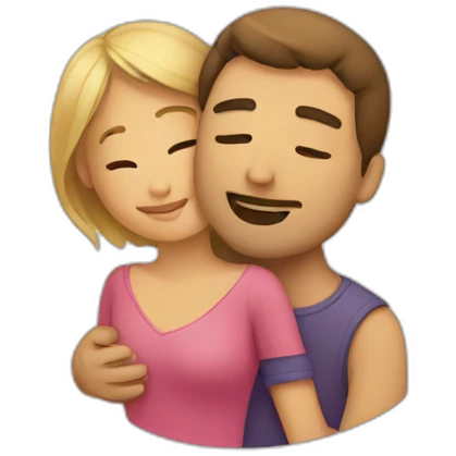 man-woman-cuddling emoji