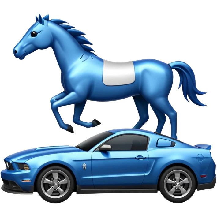 Mustang 2010 blue emoji