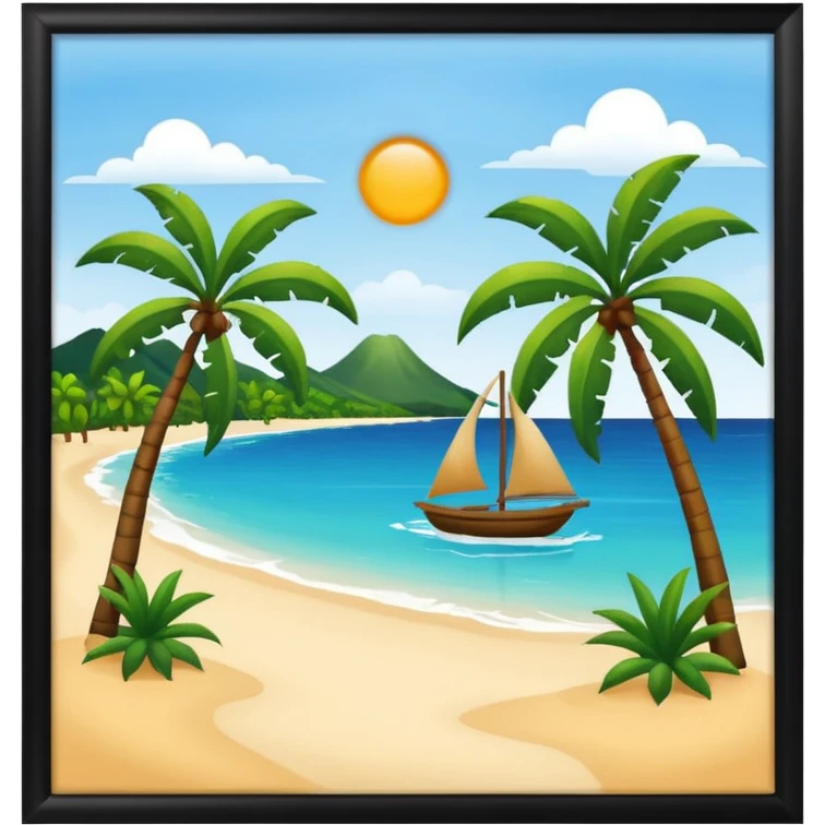 Carte de la Guadeloupe emoji