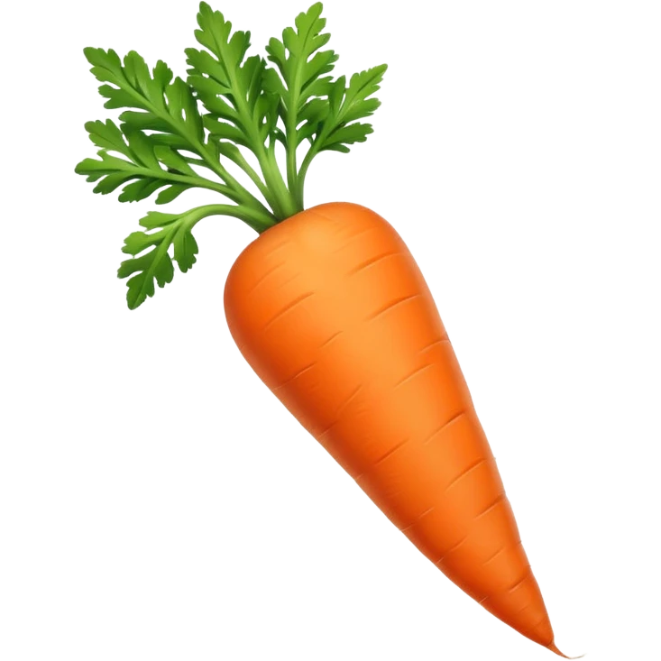 Carrot with green top emoji