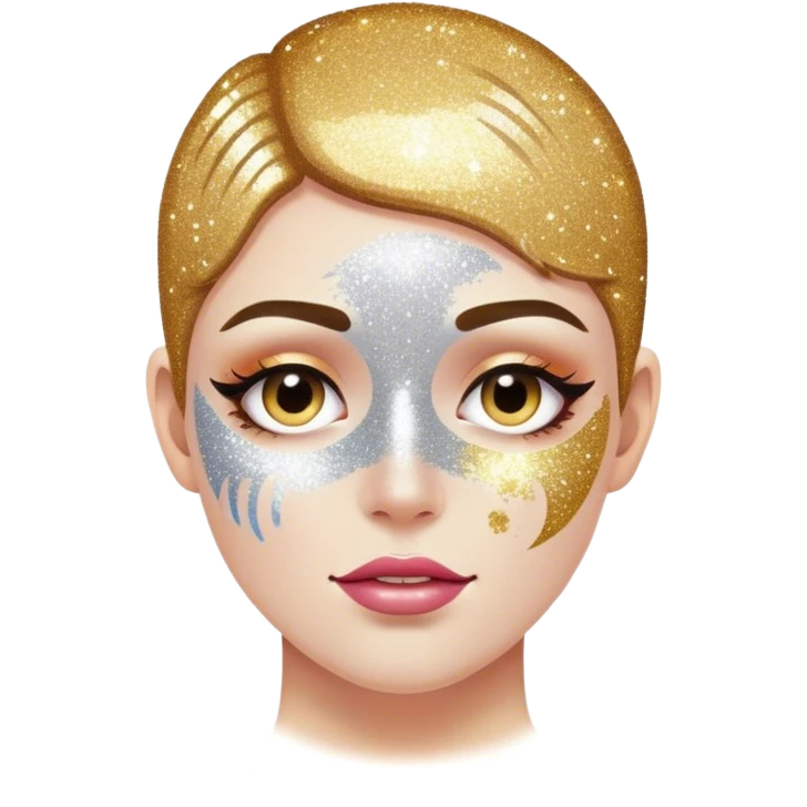 Lets Go in  glitter emoji
