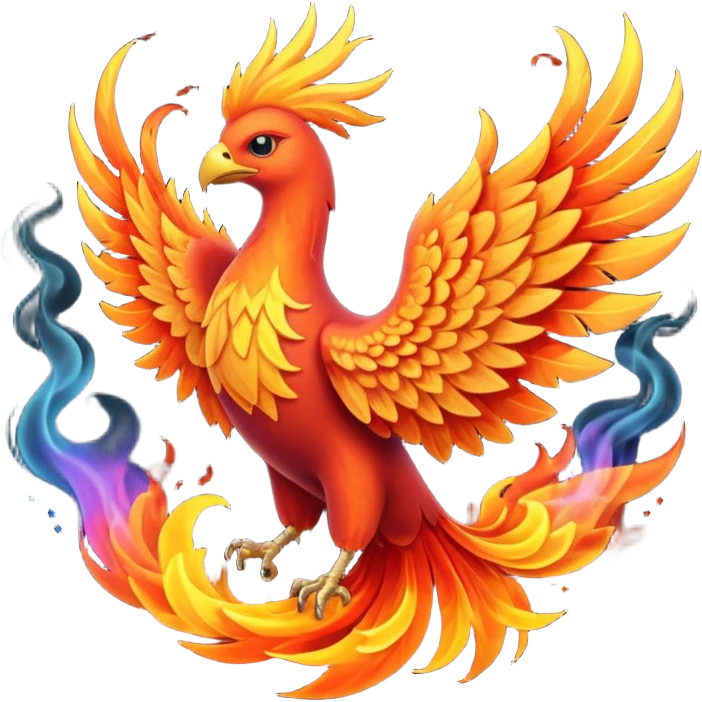 phoenix rising from the ashes emoji