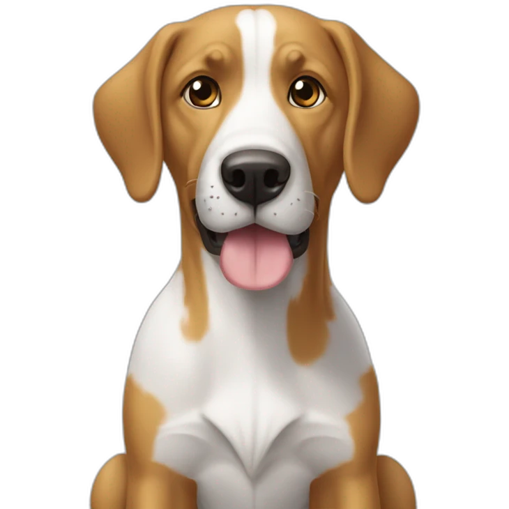 Un chien qui fait du foot emoji