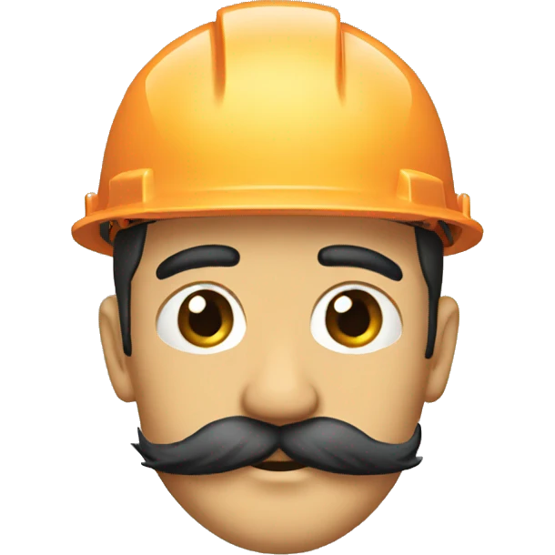 construction crane mustache emoji