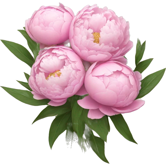 Bouquet of peonies emoji