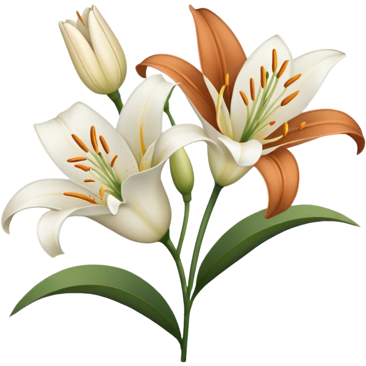  lillies outline emoji