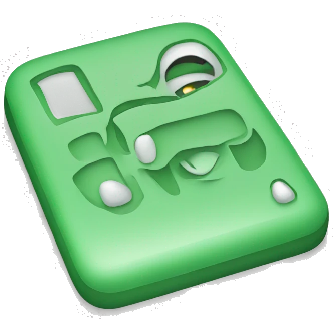 Green iphone 16 emoji