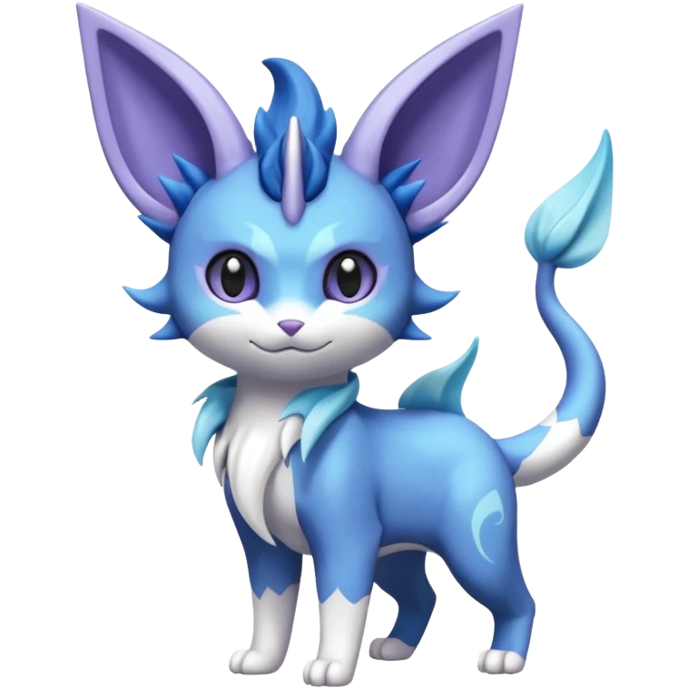 Espeon-Vaporeon-Meowstic-Fakémon-hybrid-creature (full body)  emoji