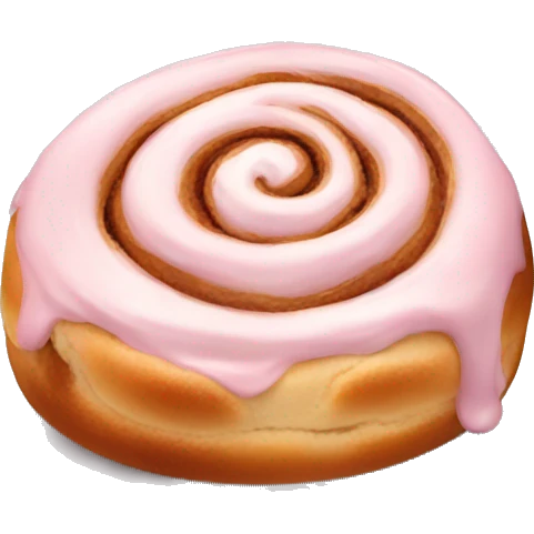 pale pink cinnamon roll  emoji