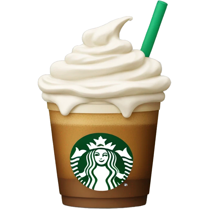 Starbucks Coffee with cream  emoji