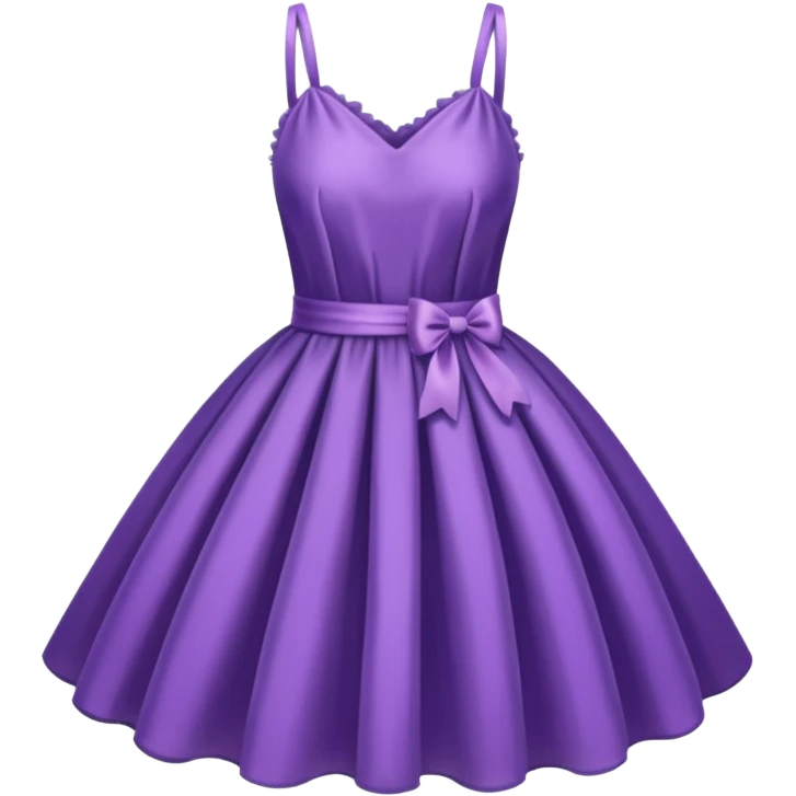 fluffy short purple dress emoji