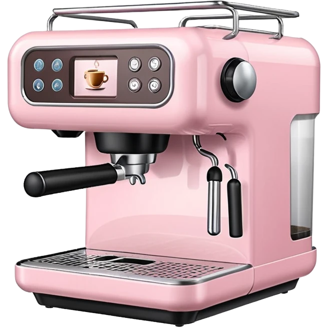 pale pink coffee machine  emoji