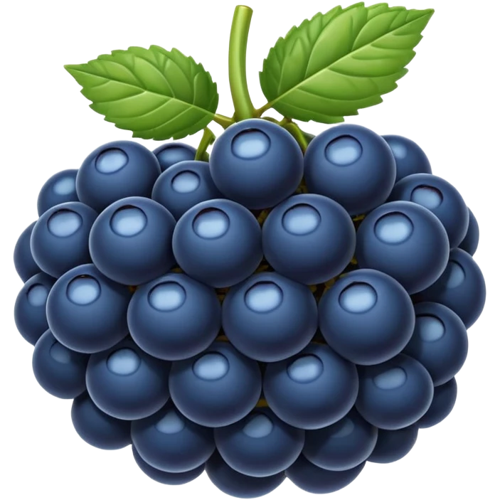 blue blackberry emoji