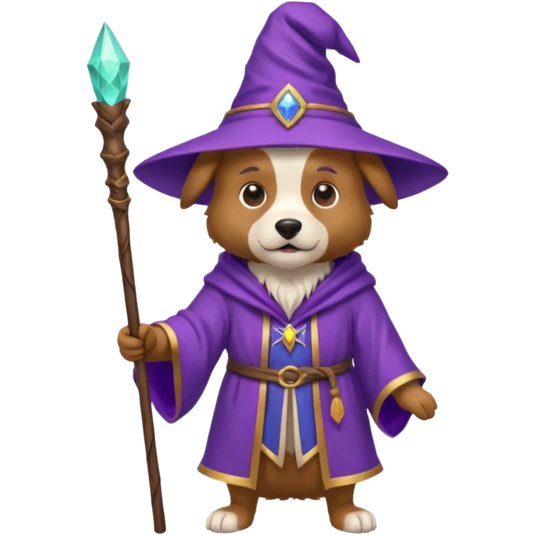 Dog wizard emoji
