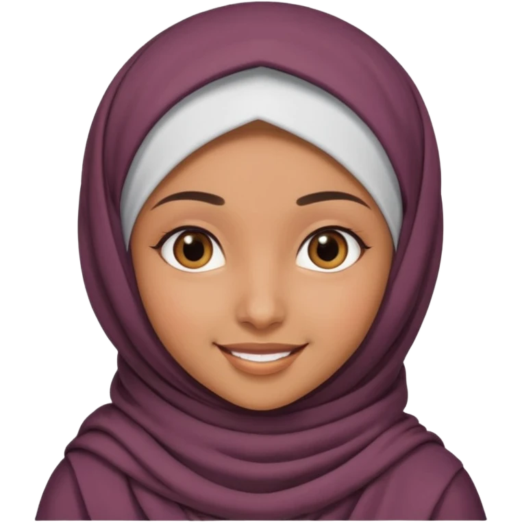 arab GIRL with hijab half body emoji