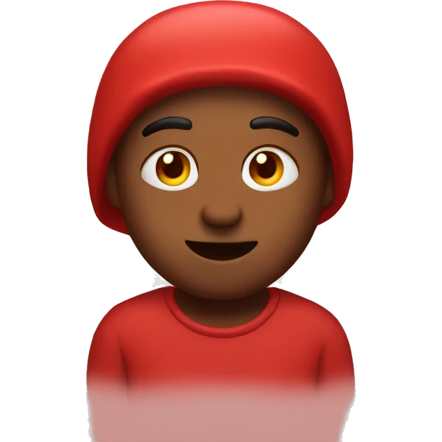 red font chill emoji