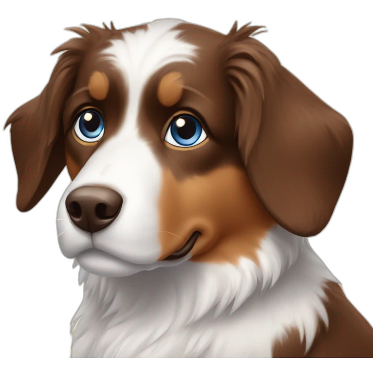 Berger australien brown tricolore blue eyes emoji