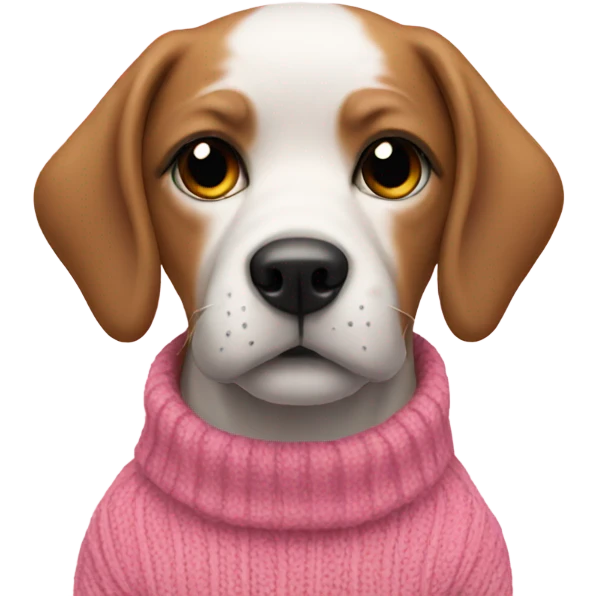 dog pink sweater emoji