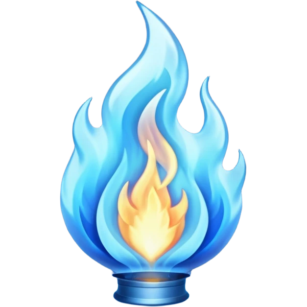 blue flame emoji