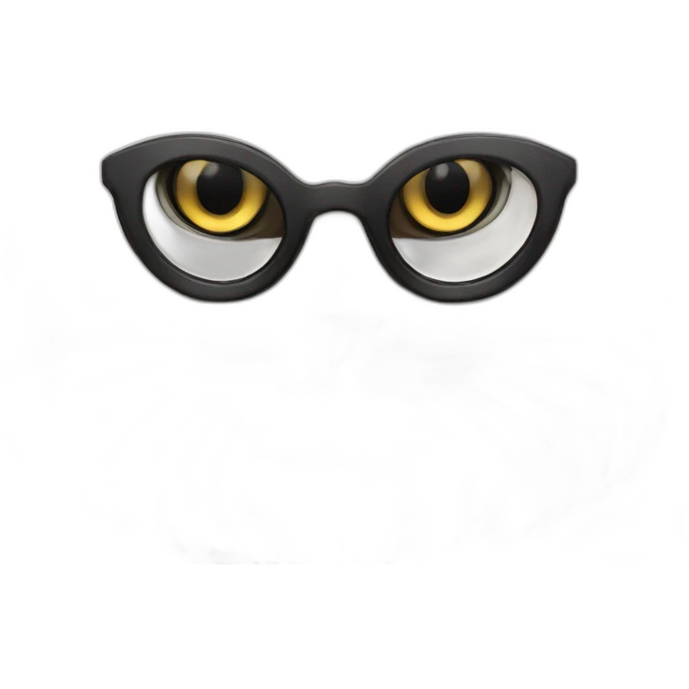 white siberian cat with thief mask emoji