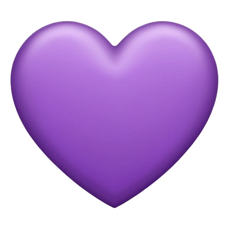 purple heart, clean, simple, iconic emoji