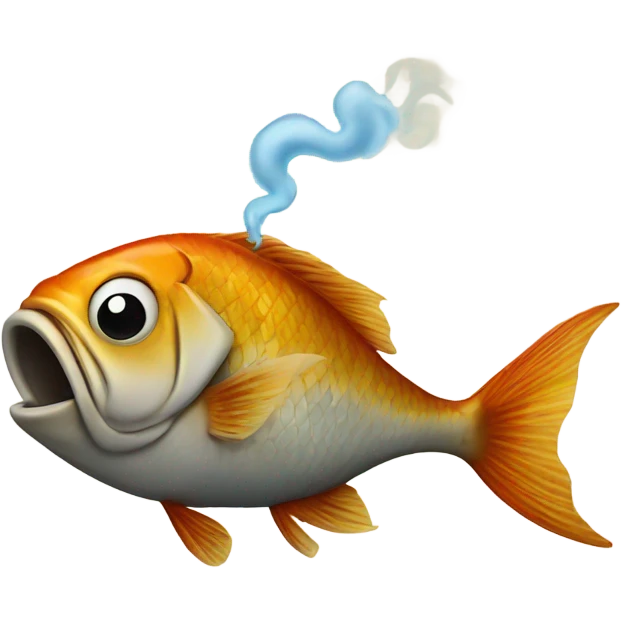 Fish smoking  emoji