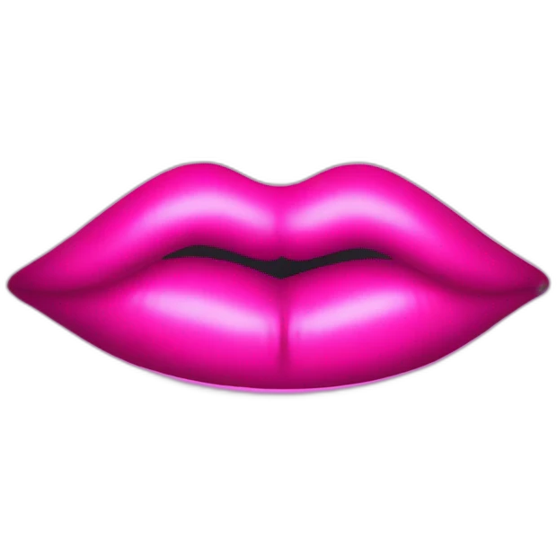 neon lips emoji