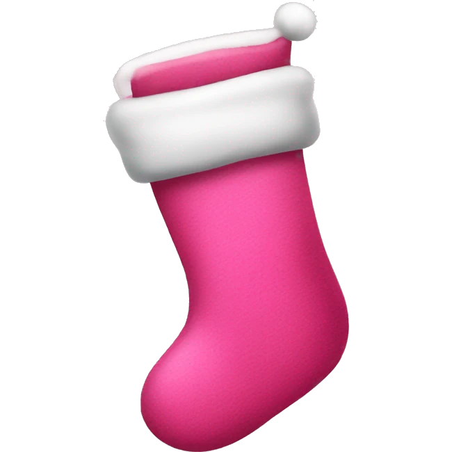 pink christmas stocking emoji