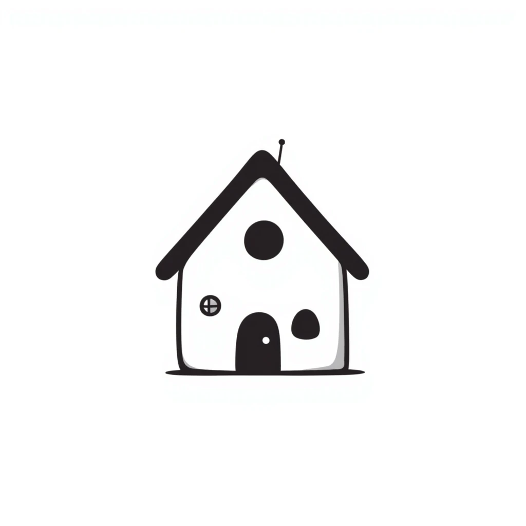 minimal house emoji